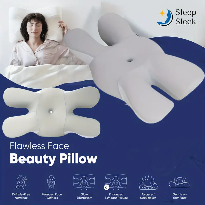 Beauty Pillow For Wrinkle free Sleep & Neck Support