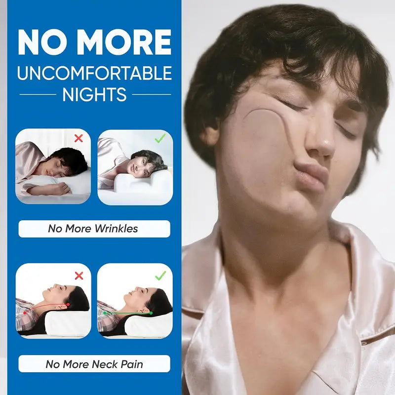 Beauty Pillow For Wrinkle free Sleep & Neck Support