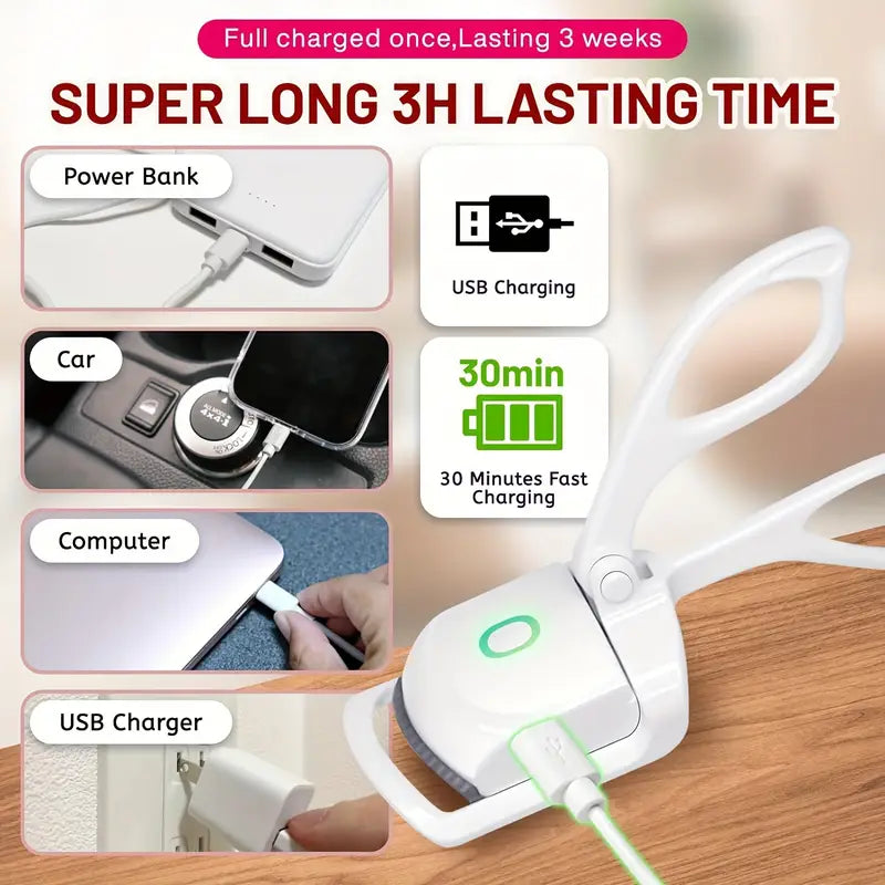 Electric (Plug in Option) Cordless Volume & Lift Eyelash Curler