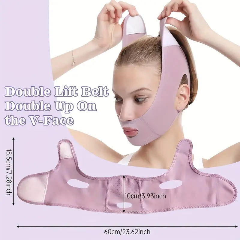 1pc Reusable Double Chin Reducer, Facial Slimming Band