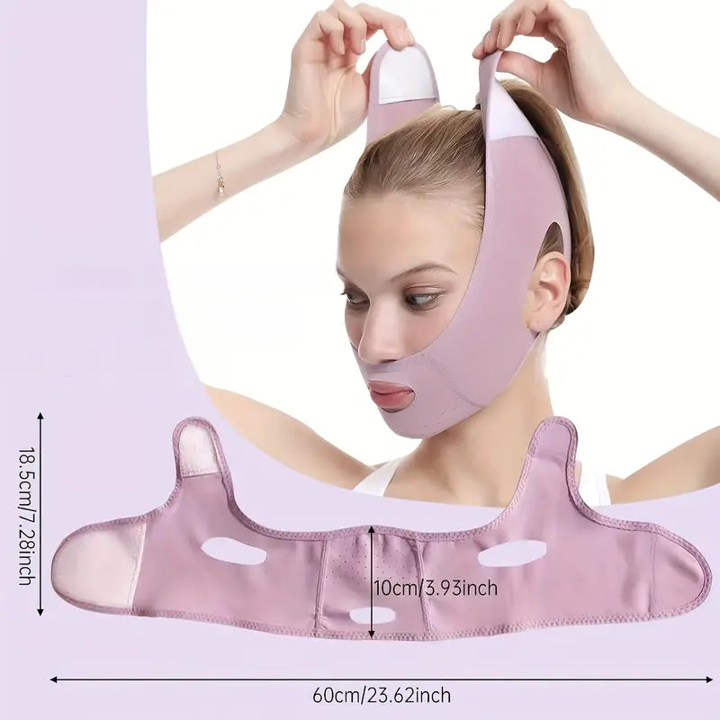 1pc Reusable Double Chin Reducer, Facial Slimming Band